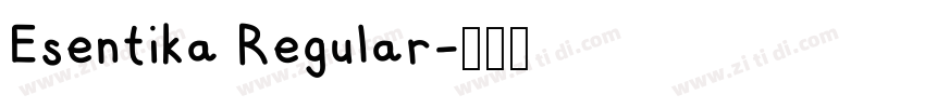 Esentika Regular字体转换